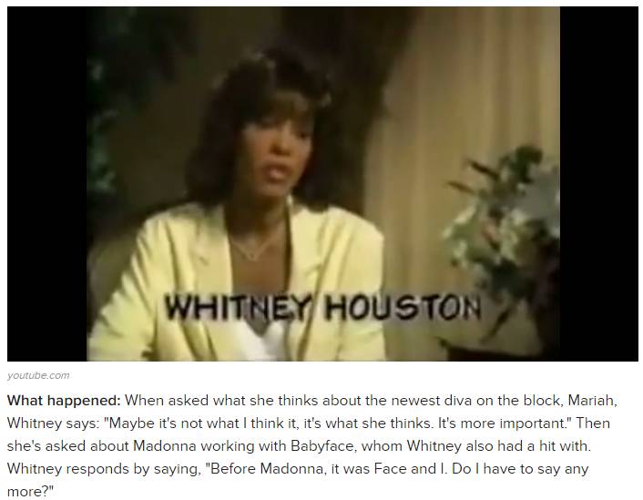 老牌Diva的抓马:Madonna信件曝光,称WhitneyHouston“平庸到可怕”