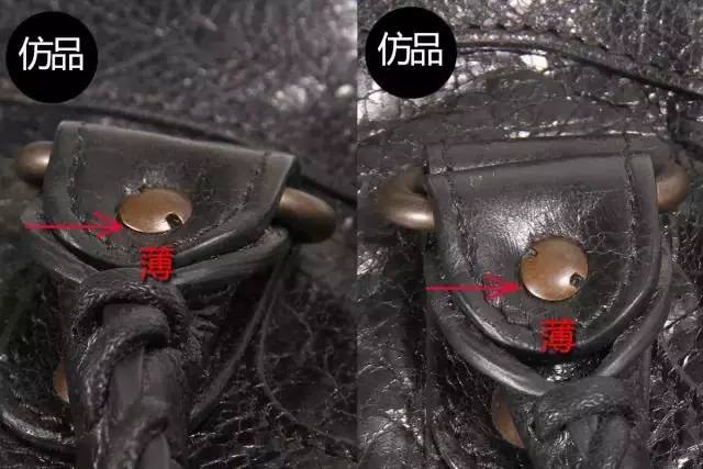 巴黎世家机车包金属铁标真假,巴黎世家机车包五金