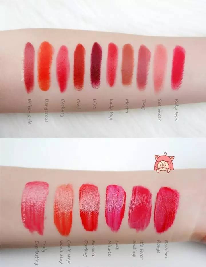 适合夏天的亮色口红测评,夏日必备滋润口红