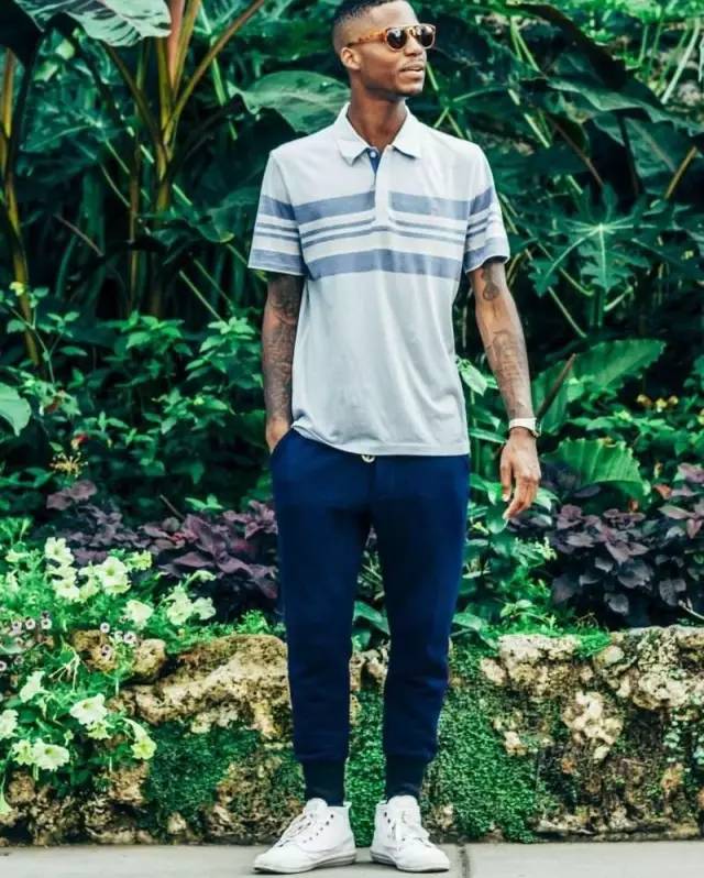 夏季男生polo帅气穿搭,穿搭polo衫