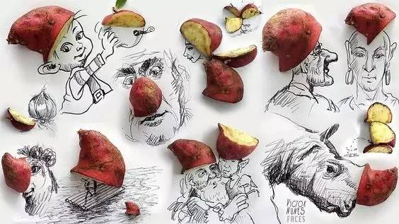 100幅治愈系铅笔小插画,铅笔创意插画