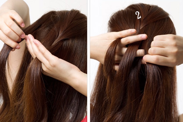 韩式发型扎法慵懒秋冬显脸小,韩式发型扎法步骤教程