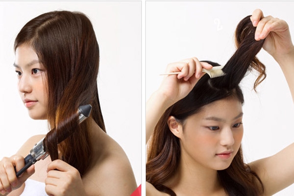 韩式发型扎法慵懒秋冬显脸小,韩式发型扎法步骤教程