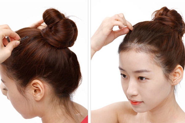 韩式发型扎法慵懒秋冬显脸小,韩式发型扎法步骤教程