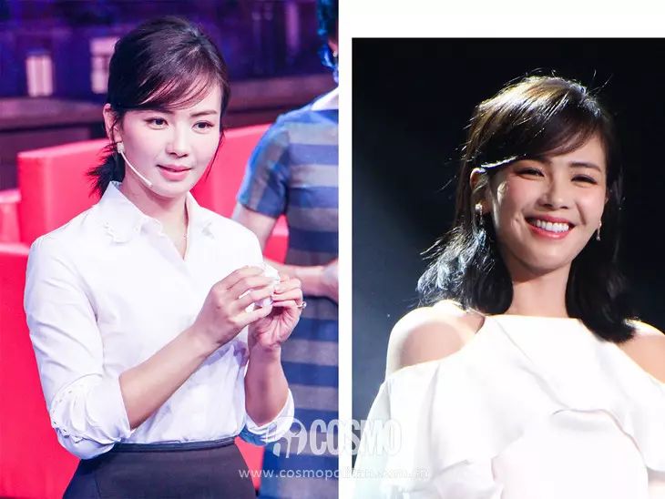 杨幂同款八字卷刘海教程,杨幂同款发型法式刘海