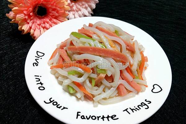 魔芋清炒,清炒魔芋丝家常做法