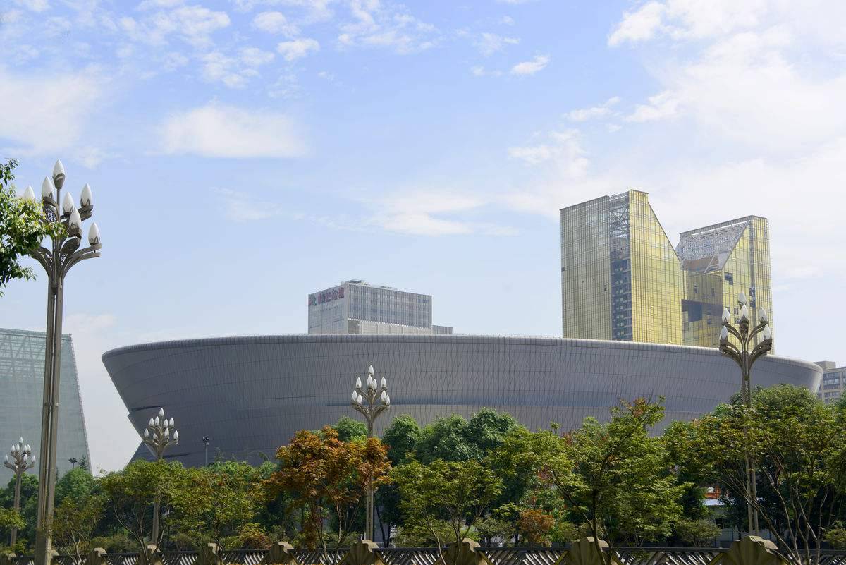 天府一街圆形建筑演艺中心,成都天府新区文化展示中心