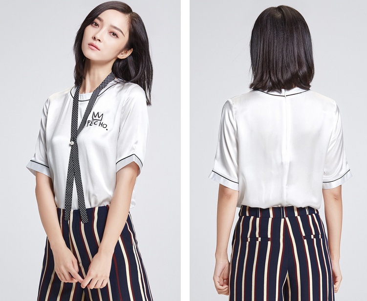 时尚个性收身印花t恤,服装图案印花t恤