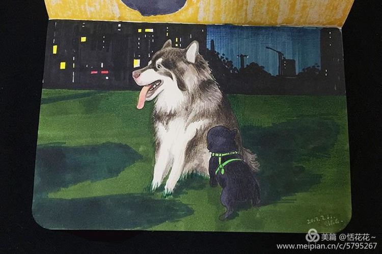 灏忕嫍ins椋庣畝鍗曞張濂界湅缁樼敾,钀屽疇鐙楃嫍缁樼敾浣滃搧