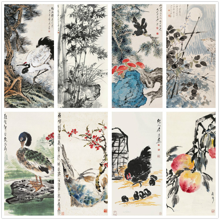 海派花鸟画谁的比较好,海派名家张雄花鸟画