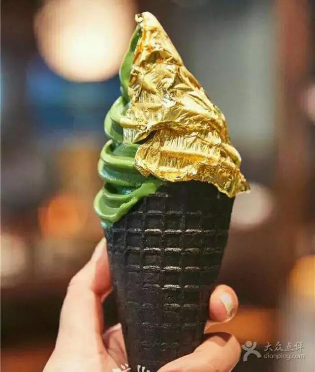 抹茶冰激凌朋友圈,日本抹茶冰淇淋
