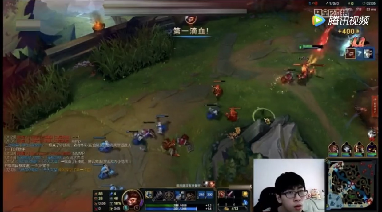 猴子一级打得过锐雯吗,英雄联盟猴子对线锐雯