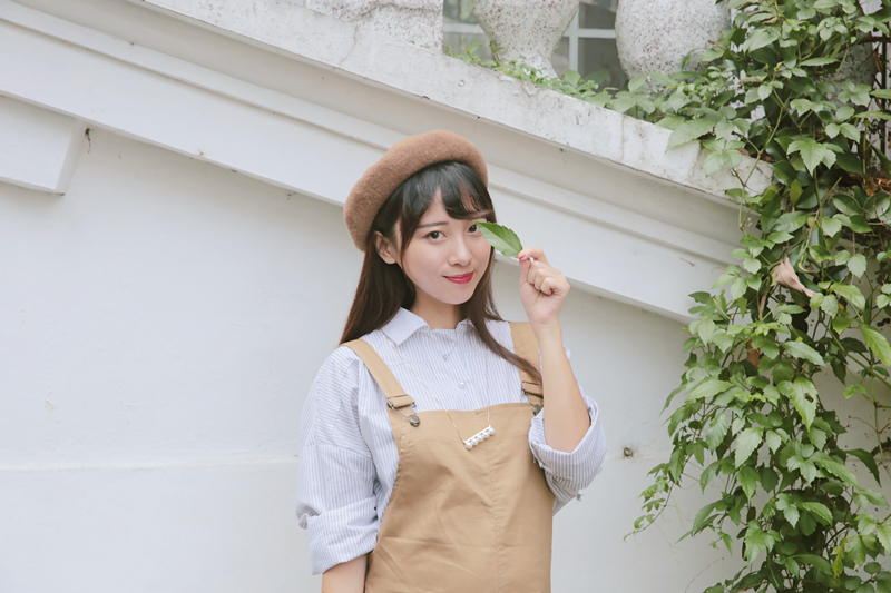 学院风衬衫胖mm条纹,韩范洋气衬衫