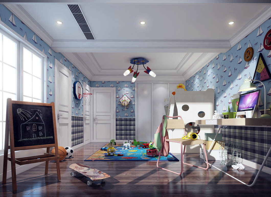 4-5岁儿童房装修风格,7-12岁儿童房装修风格简单