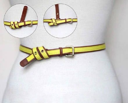 新学的一款腰带系法分享给大家,简单又好看的腰带后背系法