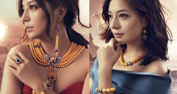 赵薇戴烤色蜜蜡,赵薇代言蜜蜡