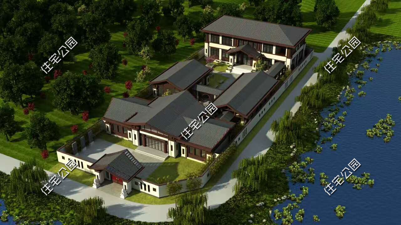 农村中式合院10-15万自建房,农村中式合院房子设计