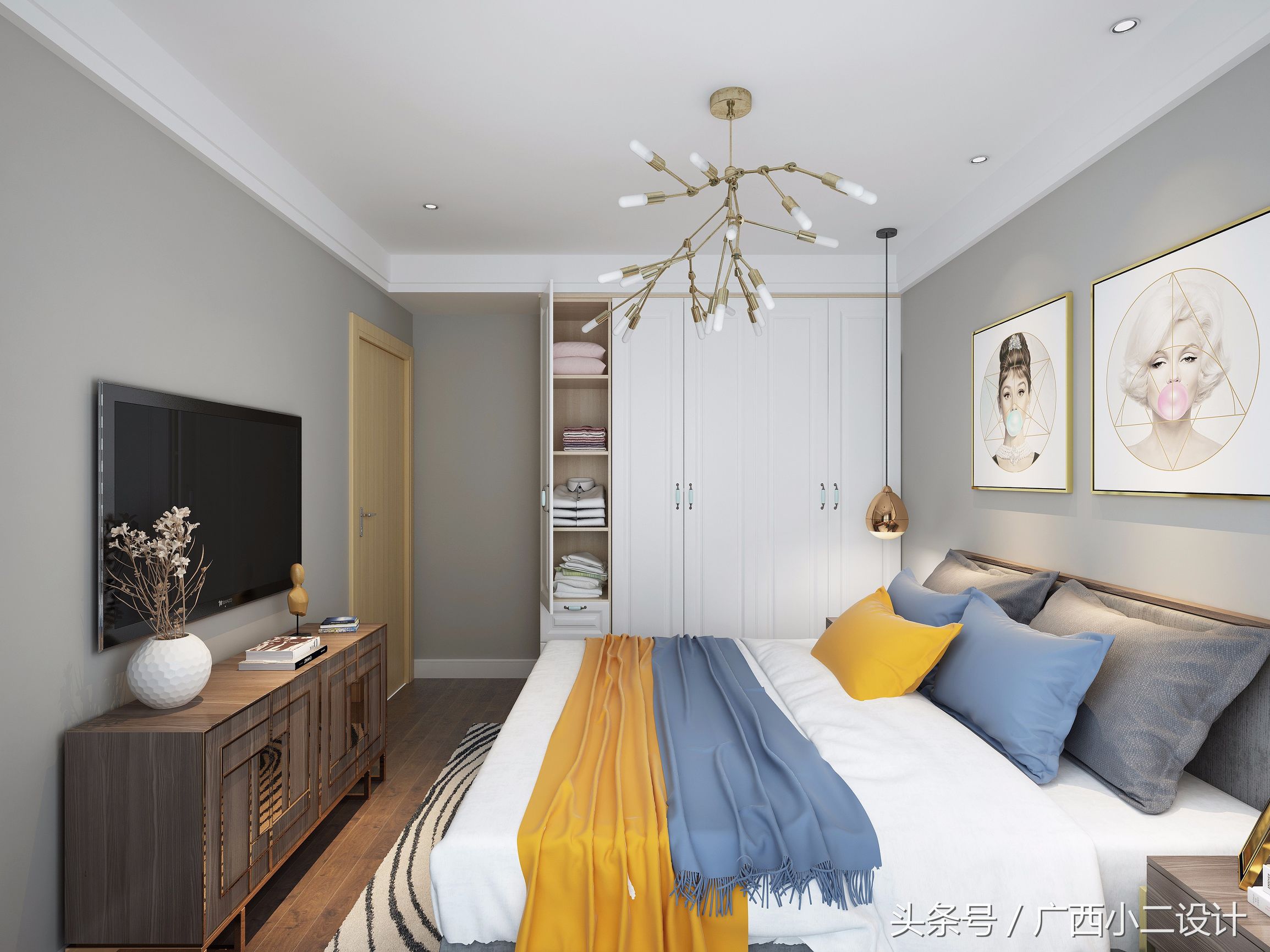 房间装修设计图1-3居室效果图,177平方米装修效果图