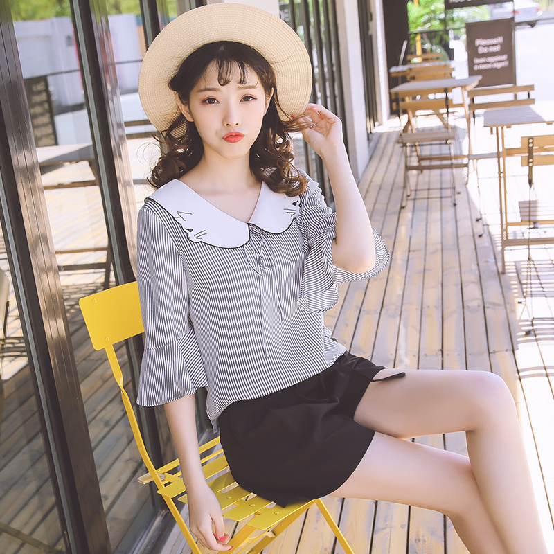 中老年气质雪纺上衣,法式气质雪纺上衣