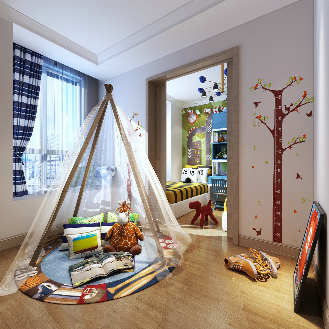 4-5岁儿童房装修风格,7-12岁儿童房装修风格简单