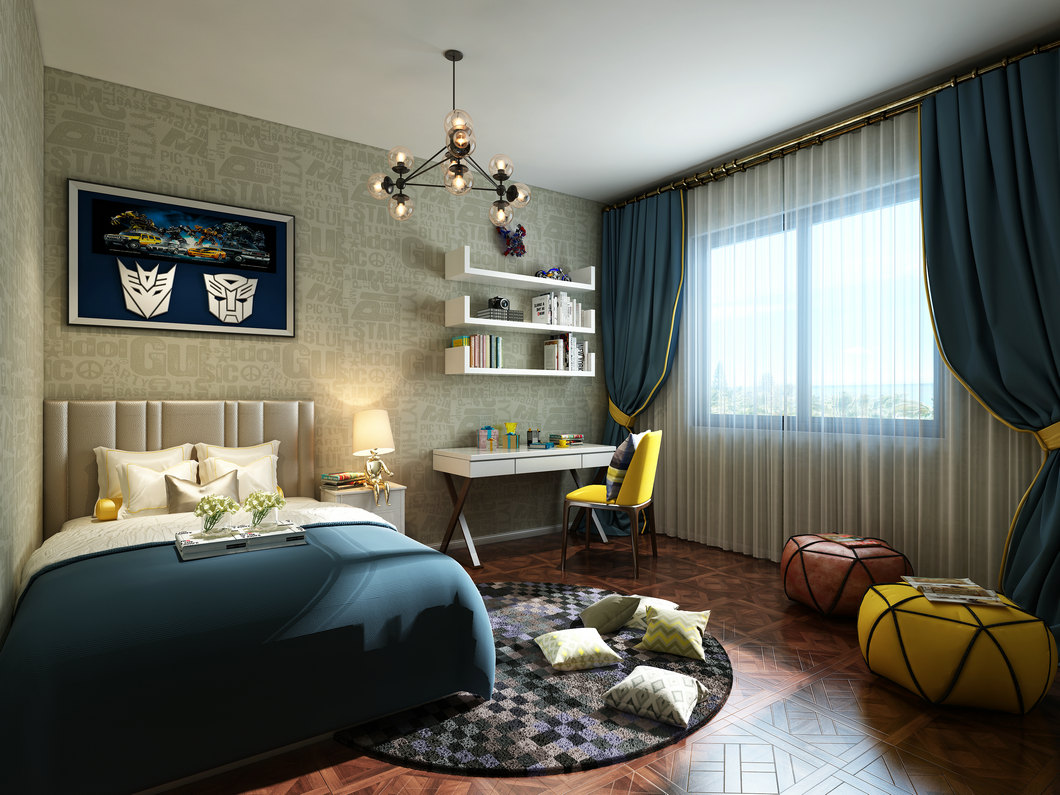 4-5岁儿童房装修风格,7-12岁儿童房装修风格简单