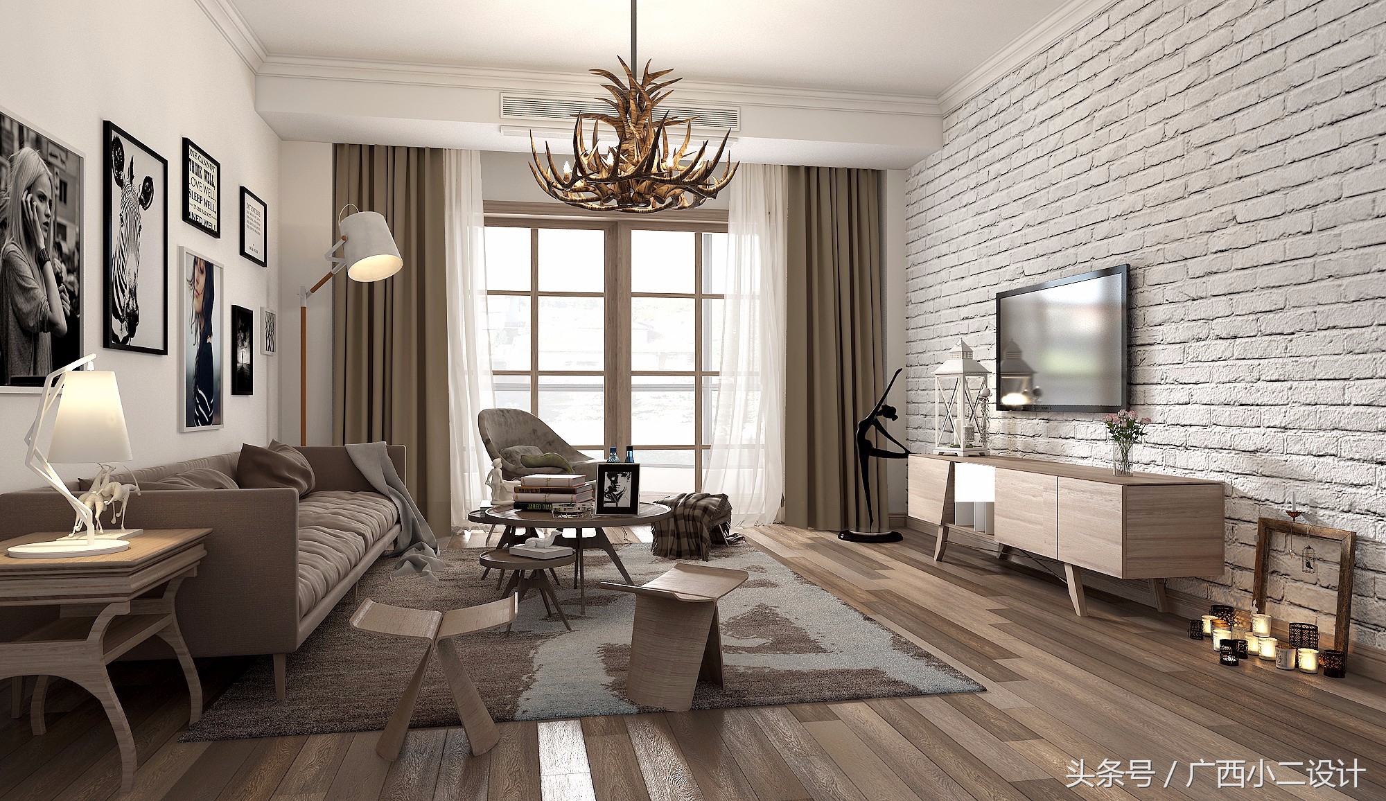 房间装修设计图1-3居室效果图,177平方米装修效果图