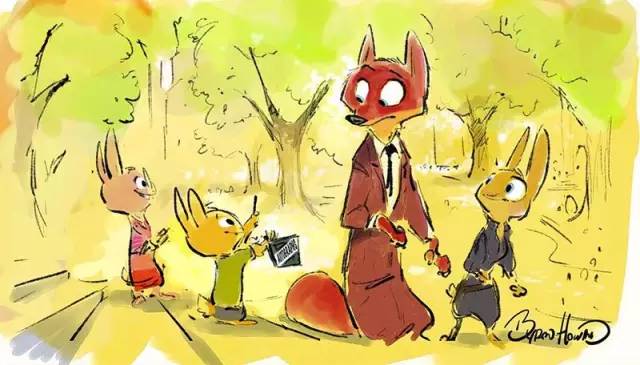 《疯狂动物城》|引爆朋友圈的好玩细节（附表情包和手绘原稿）