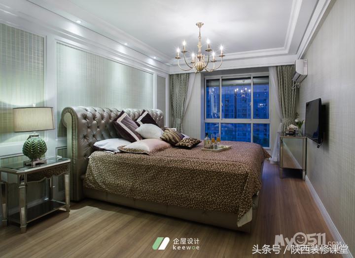 127平方4室两厅两卫美式轻奢装修,14万装修122平方美式风格