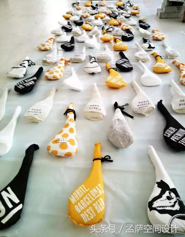 西班牙有家快餐厅也太有意思了,尽然用火腿来做装饰