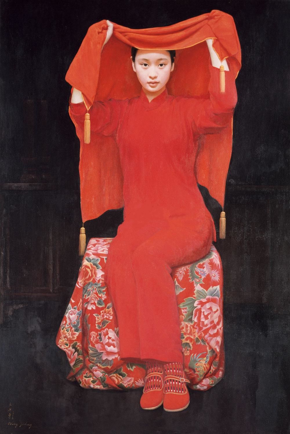 中国画家画的一幅特别美的女人画,张小玉国画作品欣赏