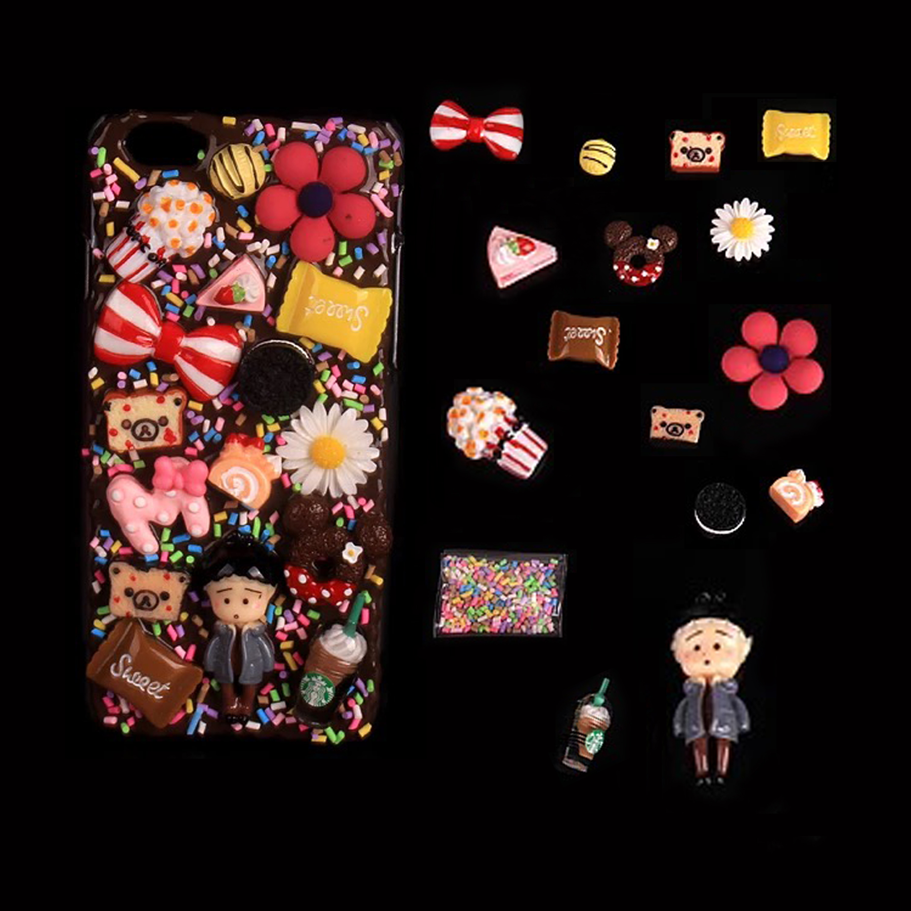 奶油诱惑,奶油胶手机壳diy闺蜜款