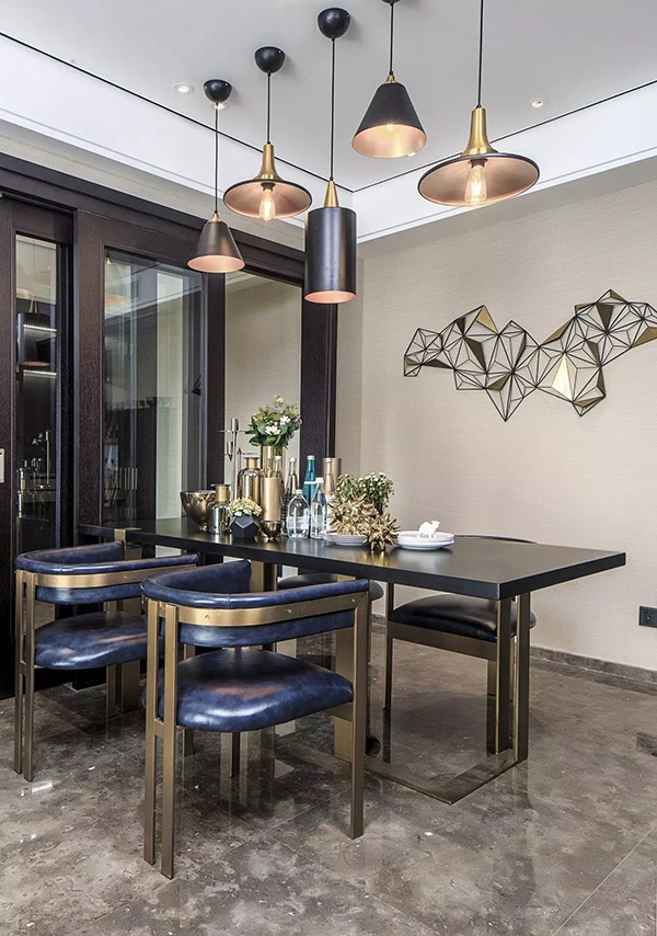 包头御融观邸效果图,包头富力113平米三室两厅装修