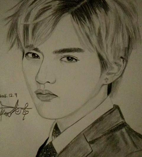 素描明星头像高清图片,很丑但一眼能认出的明星素描