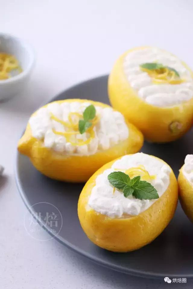 抹茶柠檬慕斯,柠檬杯慕斯流心蛋糕