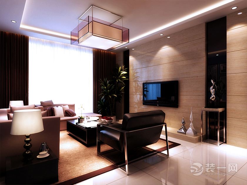 蓝色石膏条沙发背景墙,蓝色沙发背景墙图