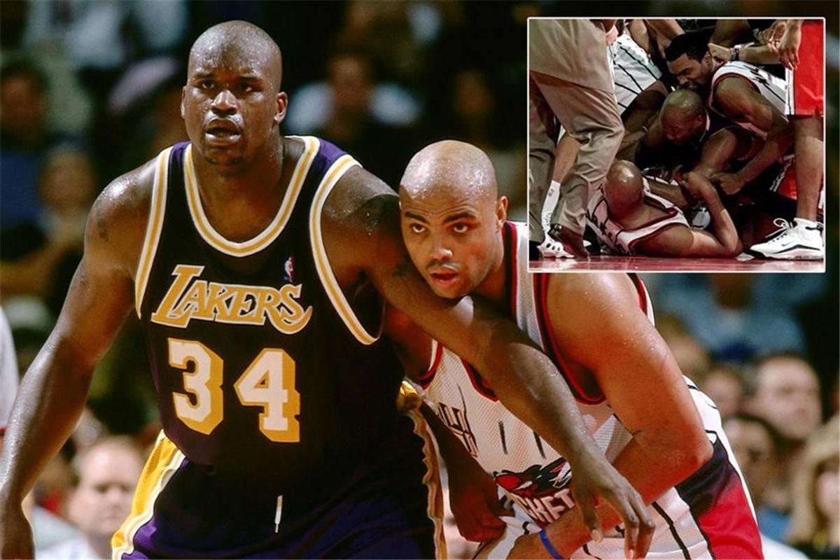 罗德曼锁喉伯德,大鸟伯德和罗德曼打架