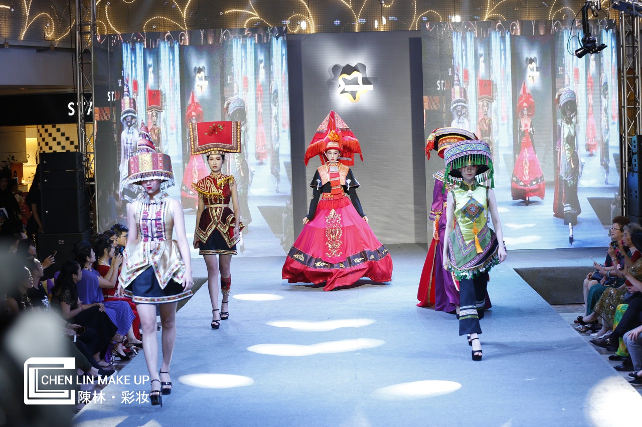 中国东盟国际彩妆大赛陈林彩妆贺加贝杯十佳化妆服饰比赛完美收官