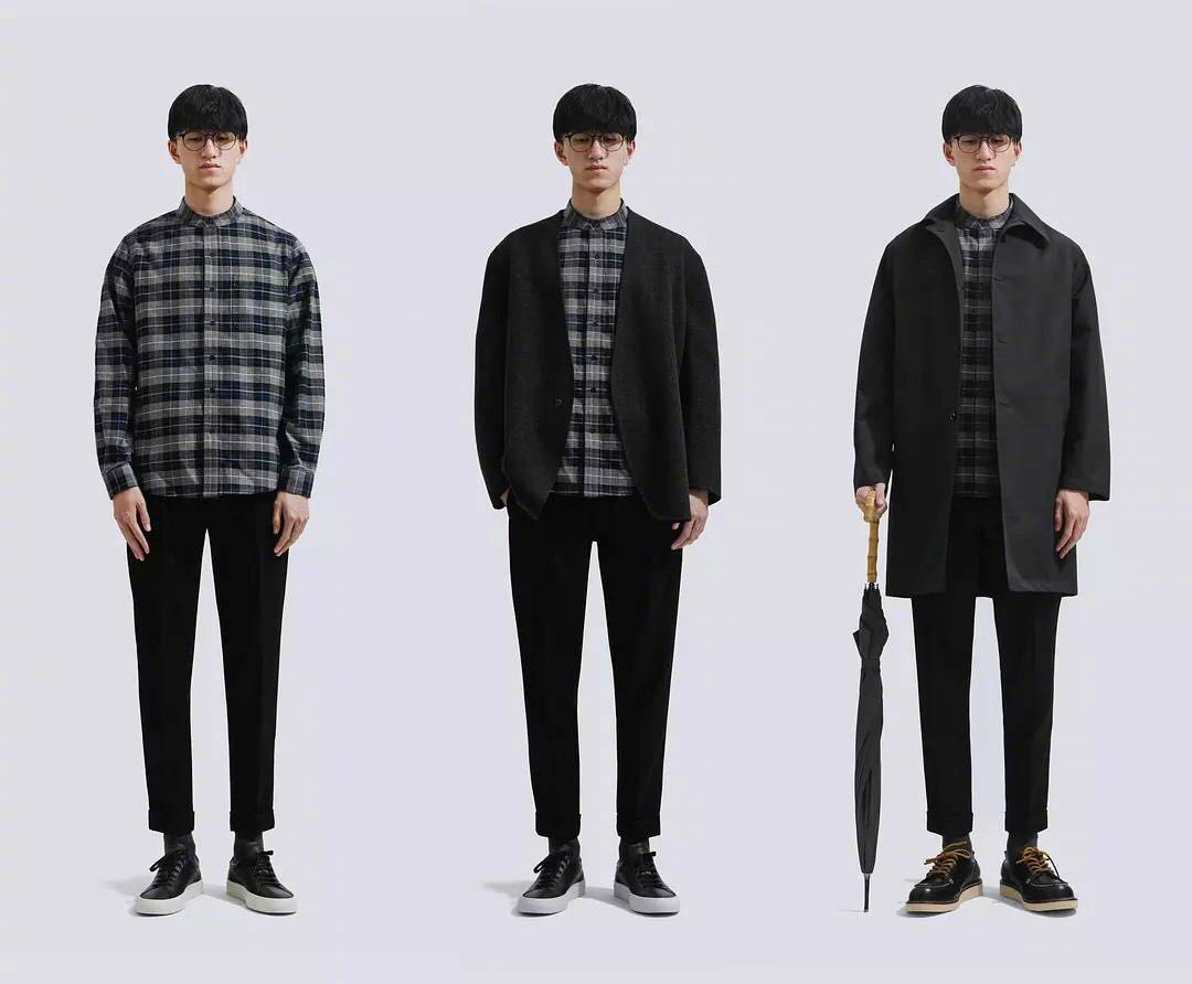 秋冬季时尚有型男装套装,保暖又不笨重的穿搭男