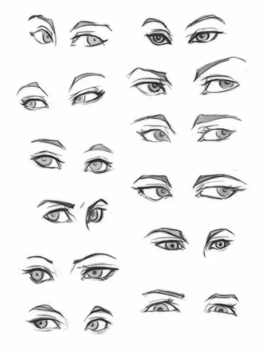 没有眼睛漫画人物怎么画,漫画人物手绘女生眼睛超简单