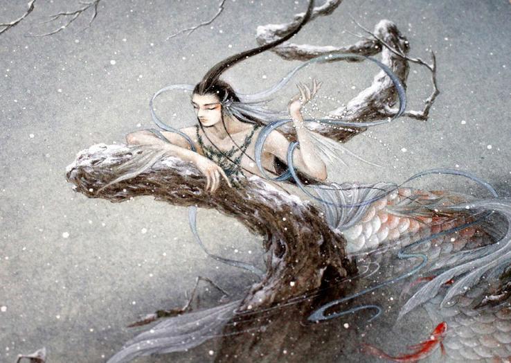 中国百鬼画作,一双巧手作画