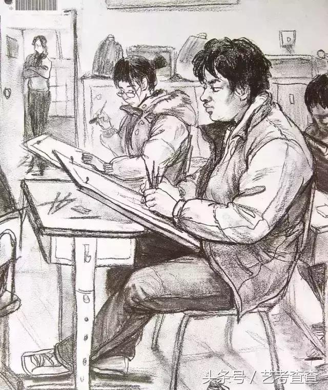 艺术高考素描速写色彩标准,中央美术学院素描静物高分卷