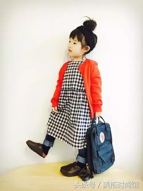 150小个子童装穿搭中性风,日系穿搭女童图