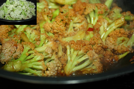 全家人都喜欢吃的干锅花菜,今天中午不知道吃什么