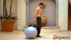 瑜伽球减肥瘦身孕妇专用,瑜伽球瘦身高级教程动图