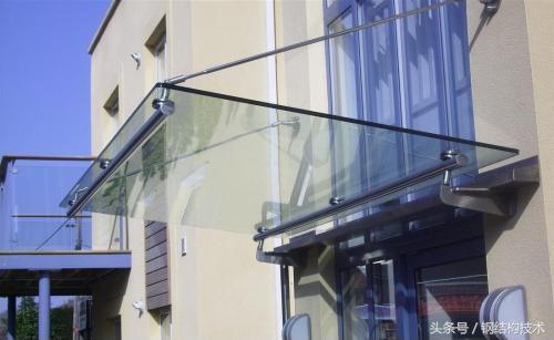 小型钢结构雨篷梁,钢结构雨篷