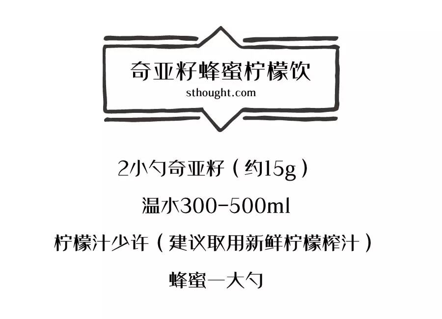 奇亚籽的食用方法,奇亚籽能量