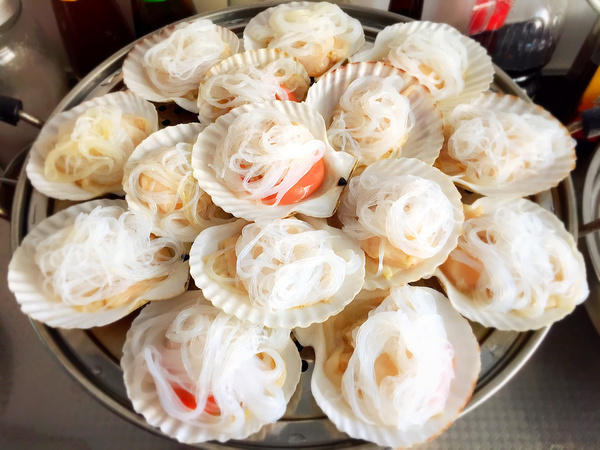 蒜蓉扇贝粉丝蒸多长时间,蒜蓉粉丝蒸扇贝制作方法