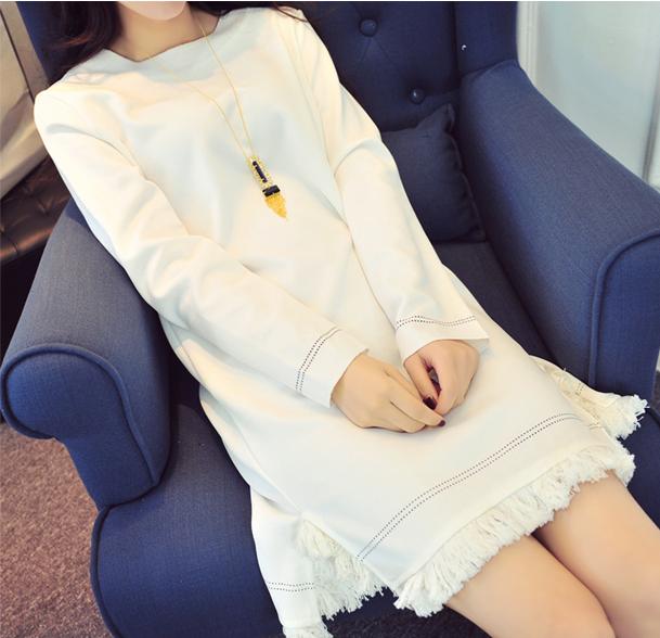 连衣裙大码宽松不收腰,大码冬季慵懒感连衣裙