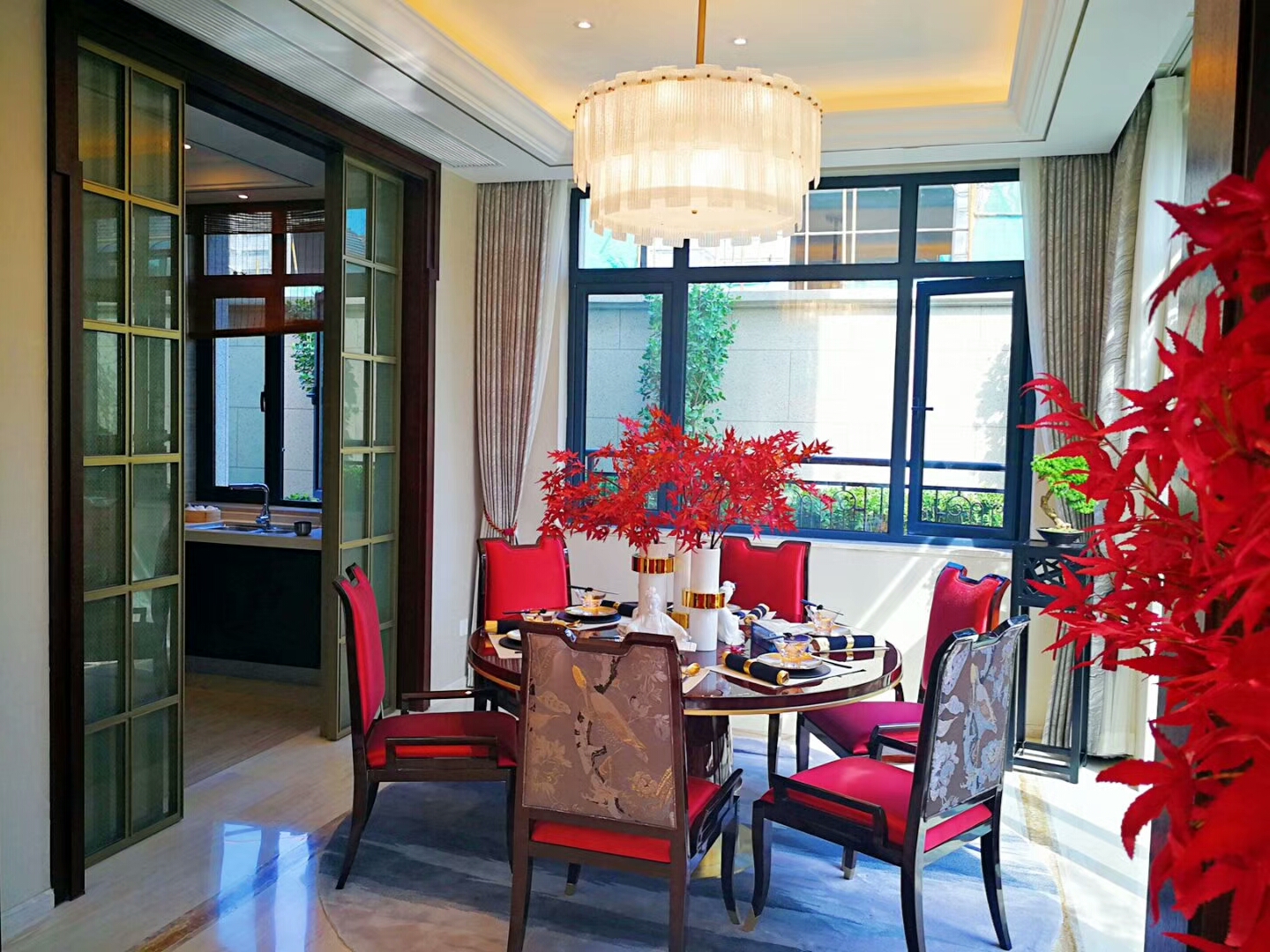 淄博绿城玉兰园装修效果图,淄博豪宅设计实景案例