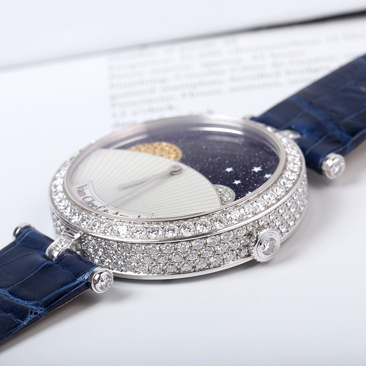 梵克雅宝诗意全钻手表,老婆礼物高端实用手表